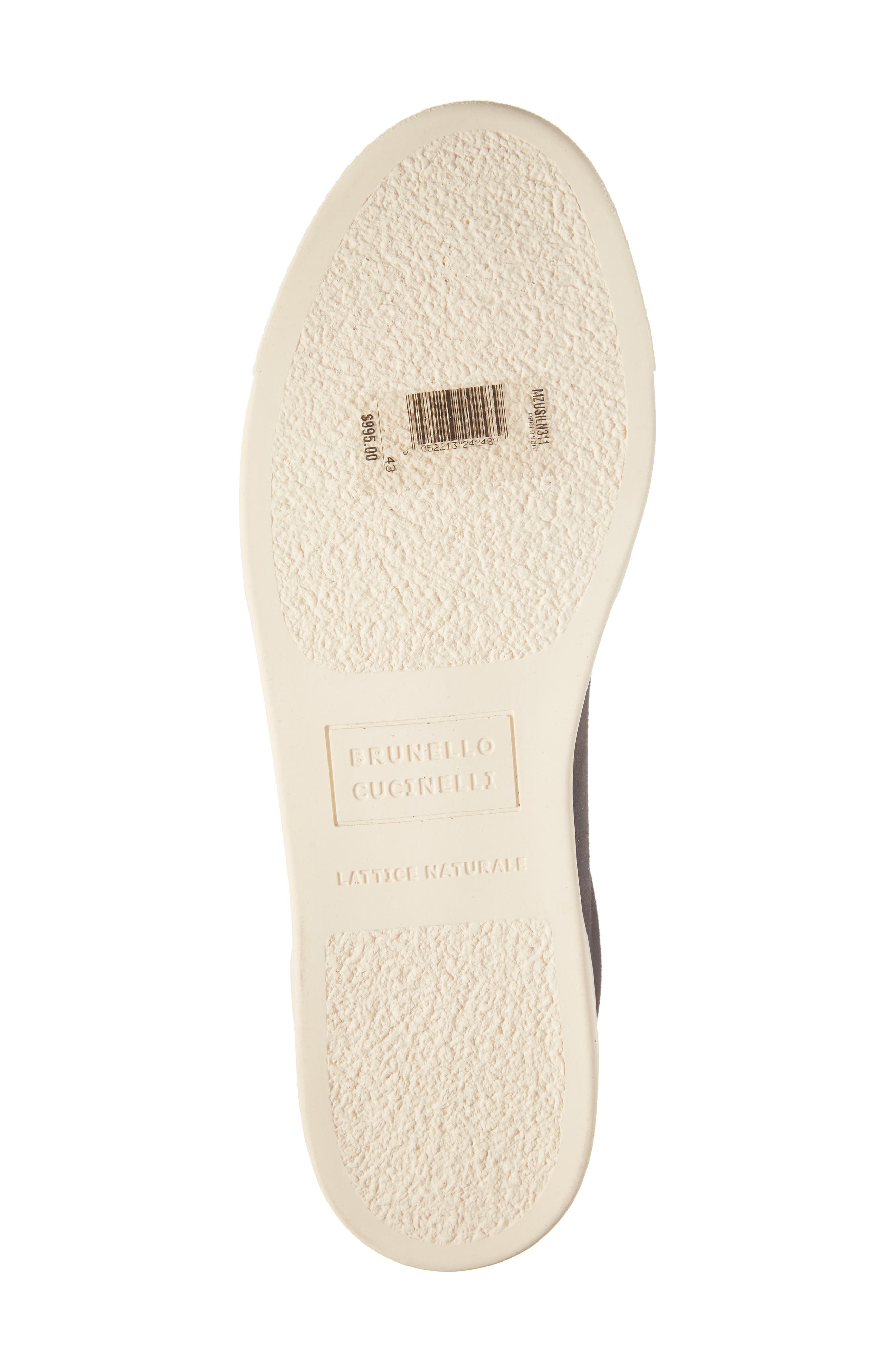 Brunello Cucinelli Suede Low Top Sneaker, Alternate, color, Navy