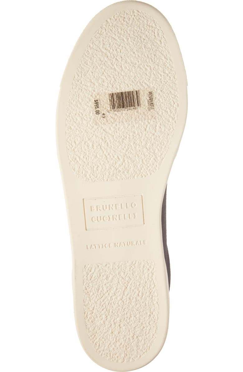 Brunello Cucinelli Suede Low Top Sneaker, Alternate, color, Navy