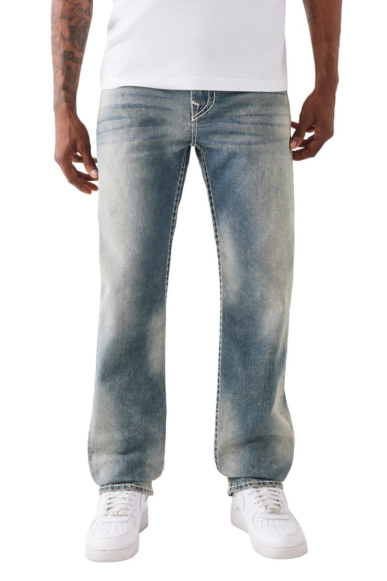 Ricky Super T Flap Staight Jeans, Main, color, CROSSBAR BLUE MEDIUM WASH