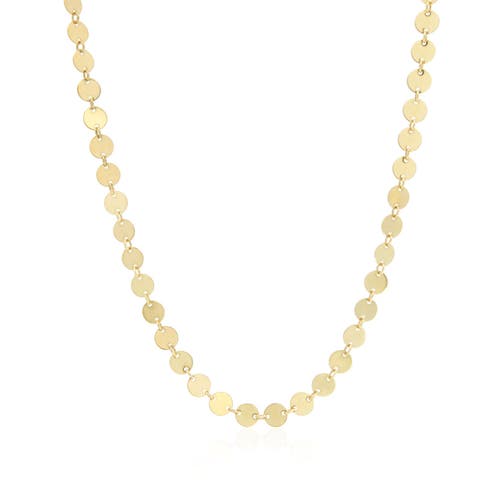 The Lovery Fine Jewelry Golden Disc Necklace In Gold