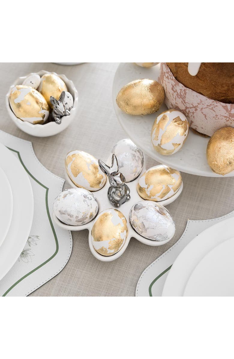 Togas Falber Egg Dish, Main, color, White