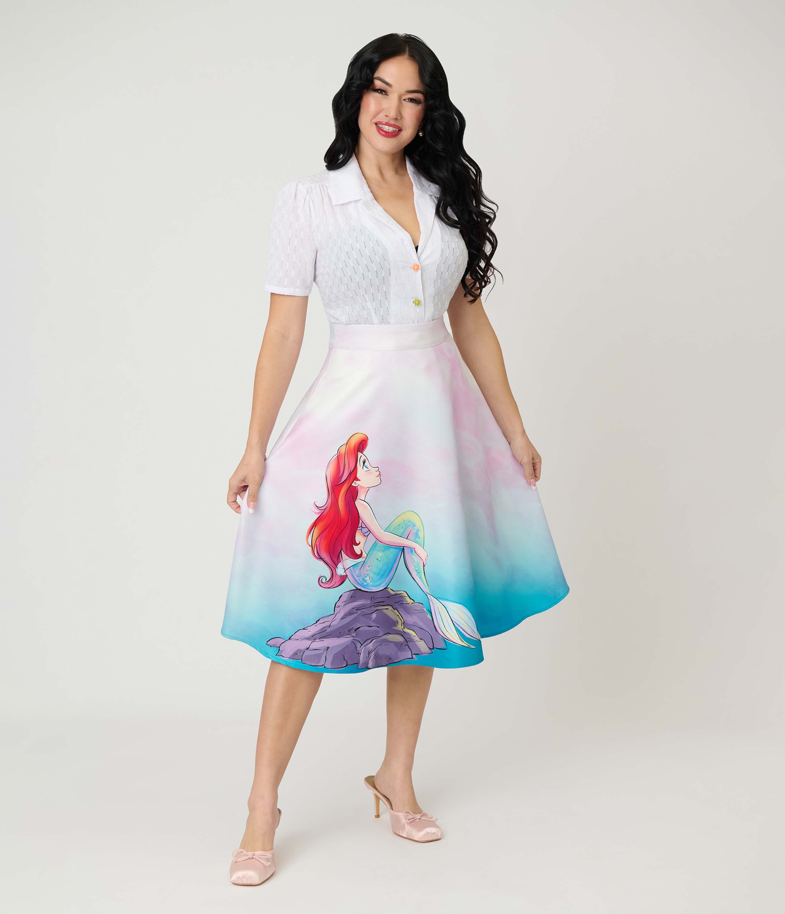 White Mermaid Print