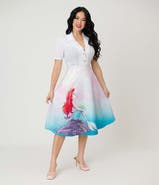 Unique Vintage Retro Style High Waist Vivien Swing Skirt