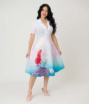 Unique Vintage Retro Style High Waist Vivien Swing Skirt