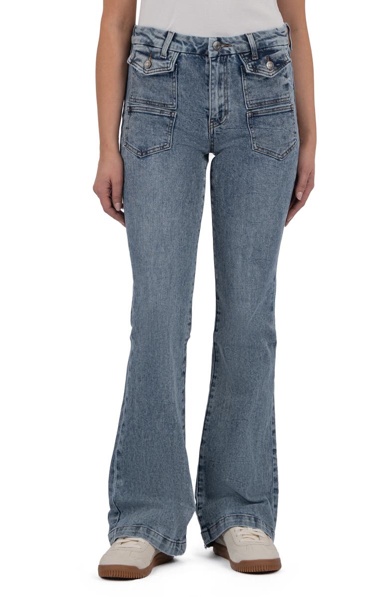 KUT from the Kloth Ana High Waist Flare Jeans, Main, color, 