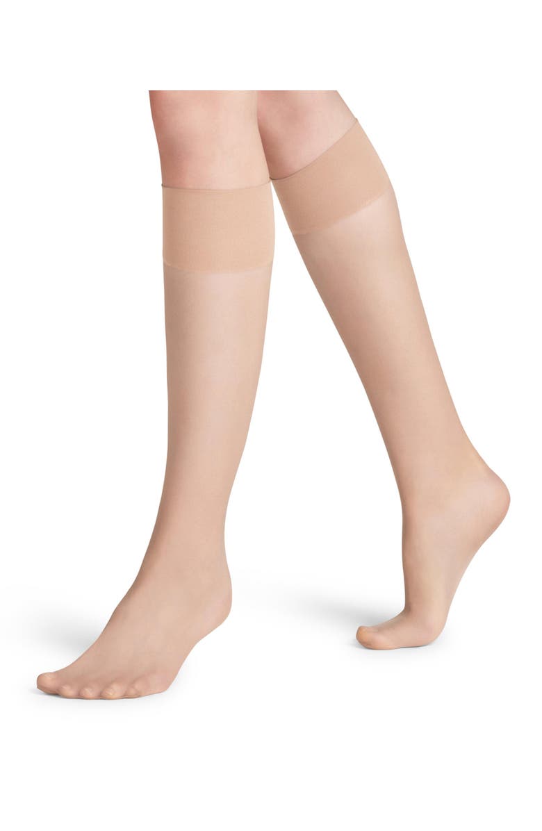 Falke Pure Matt 20 Denier Sheer Knee High Socks, Main, color, Crystal
