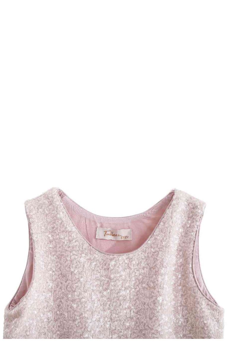 Tulleen Sequin Feather-Trim Set, Alternate, color, Pink