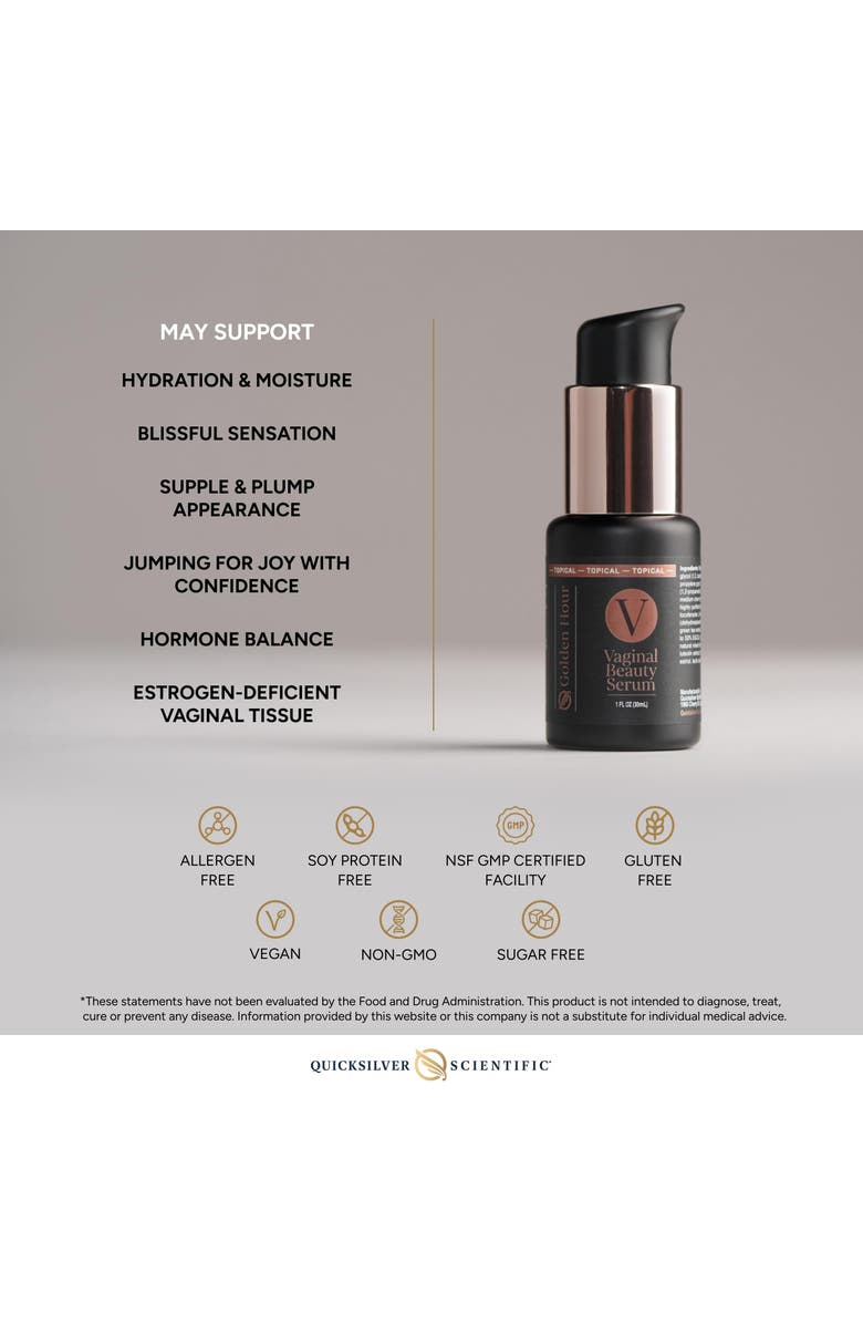 Quicksilver Scientific Vaginal Beauty Topical Hormone Support Serum, Alternate, color, NO COLOR