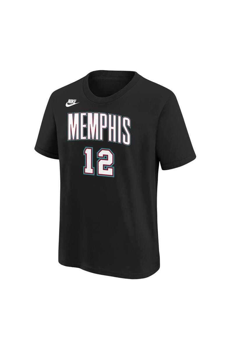 Nike Youth Nike Ja Morant Black Memphis Grizzlies Name & Number T-Shirt - Classic Edition, Alternate, color, Black