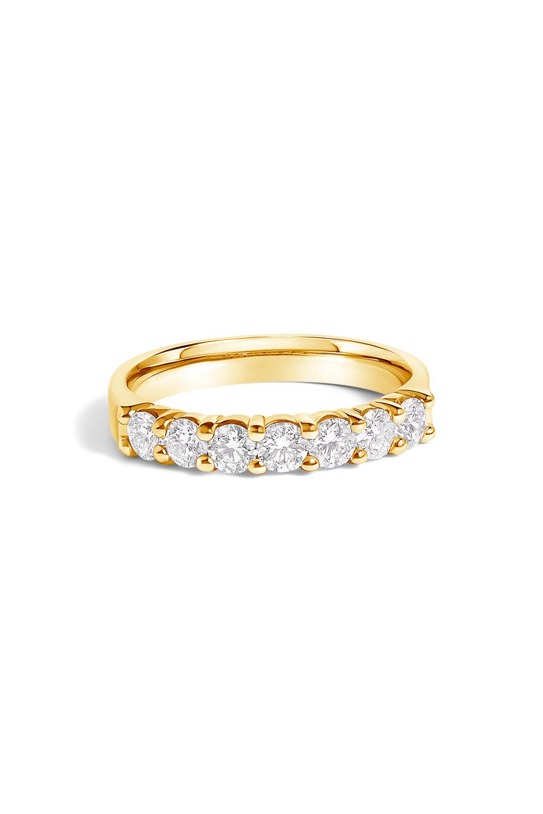 14K Gold 3/4 Ctw Diamond 7 Stone Band Ring, Main, color, Yellow Gold