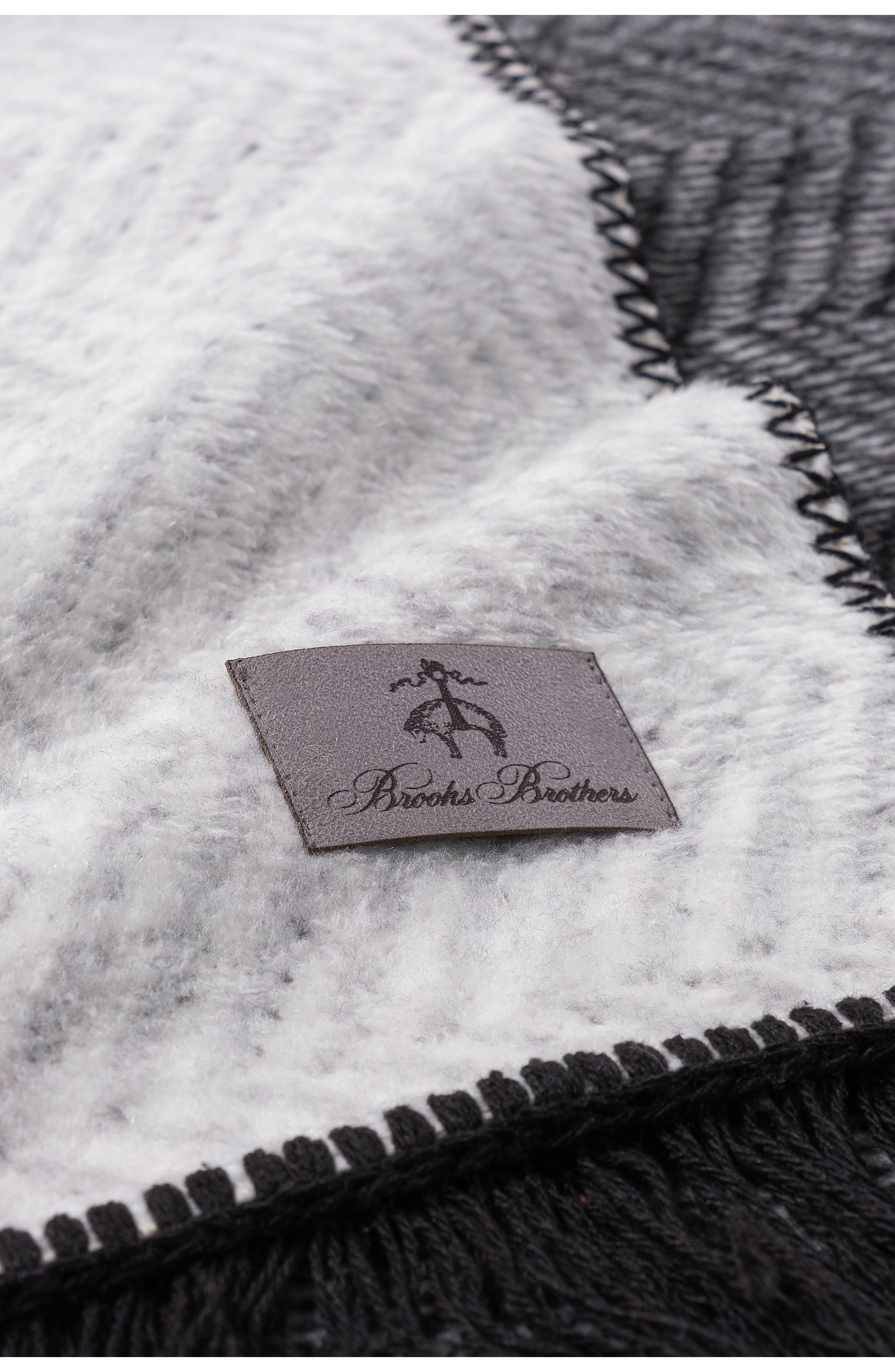 Brooks Brothers Logo Turkish Cotton Throw Blanket | Nordstromrack
