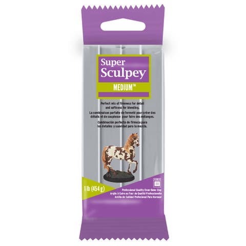 Super Sculpey Medium Firmness Gray 1 lb Pack