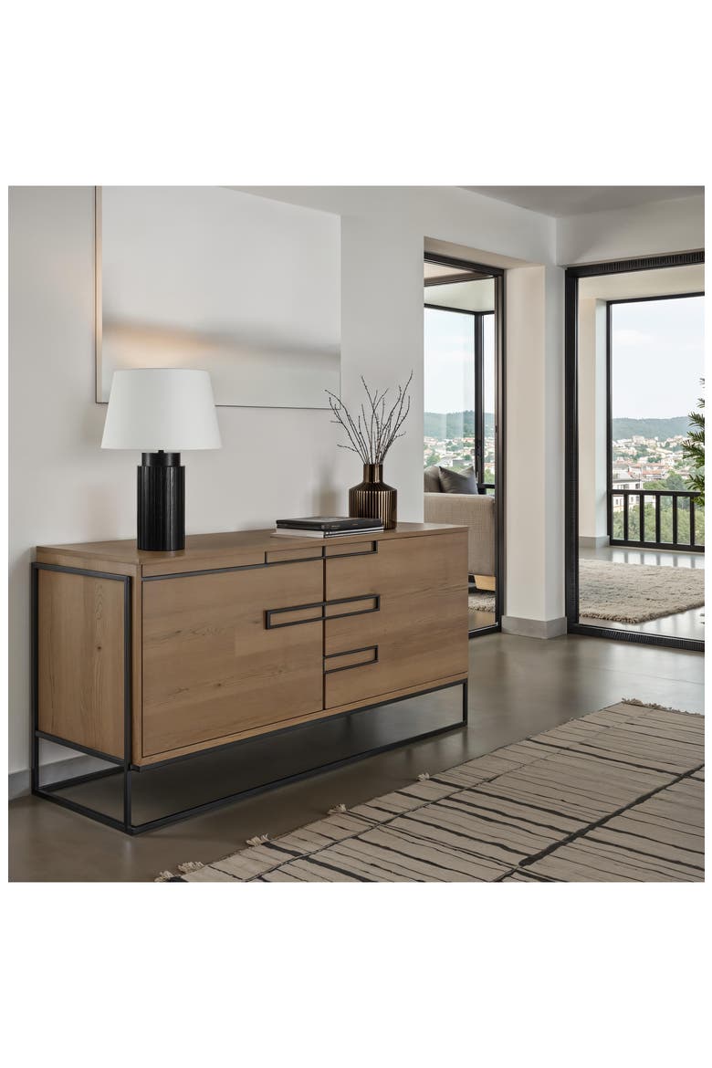 Stilus Wood Table Lamp, Alternate, color, NO COLOR
