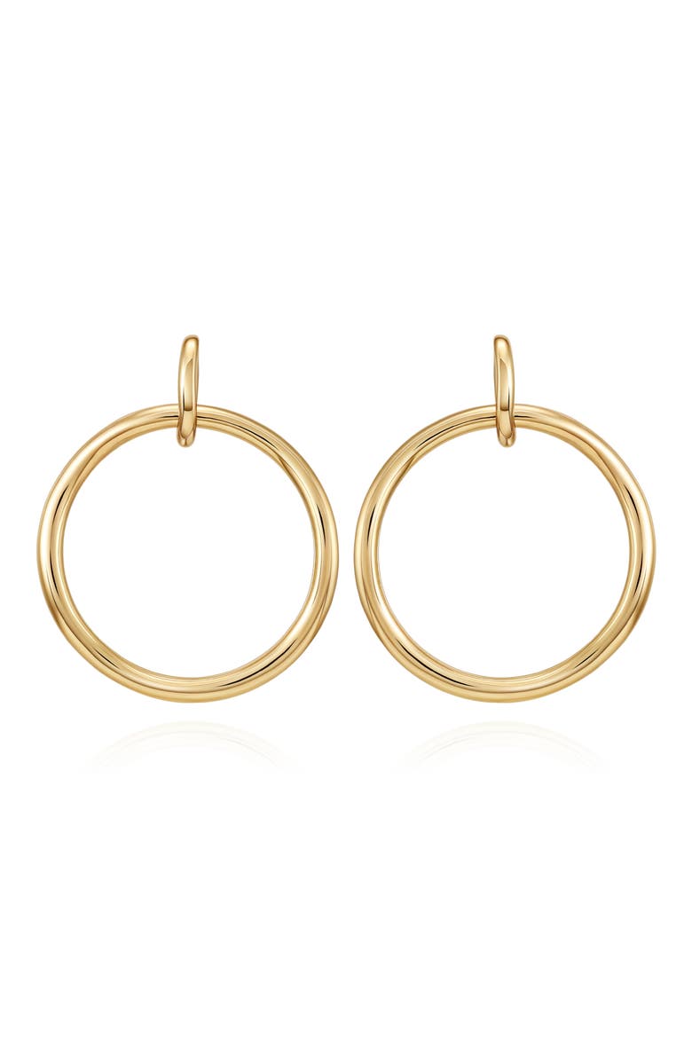 Hoop Drop Earrings, Alternate, color, GOLD