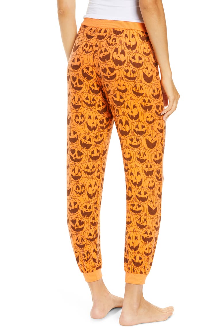 Jack-o-Lantern Cozy Joggers, Alternate, color, BLAZE