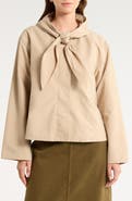 Reformation Kinsley Tie Neck Jacket