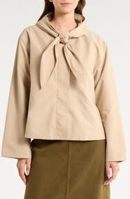 Reformation Kinsley Tie Neck Jacket