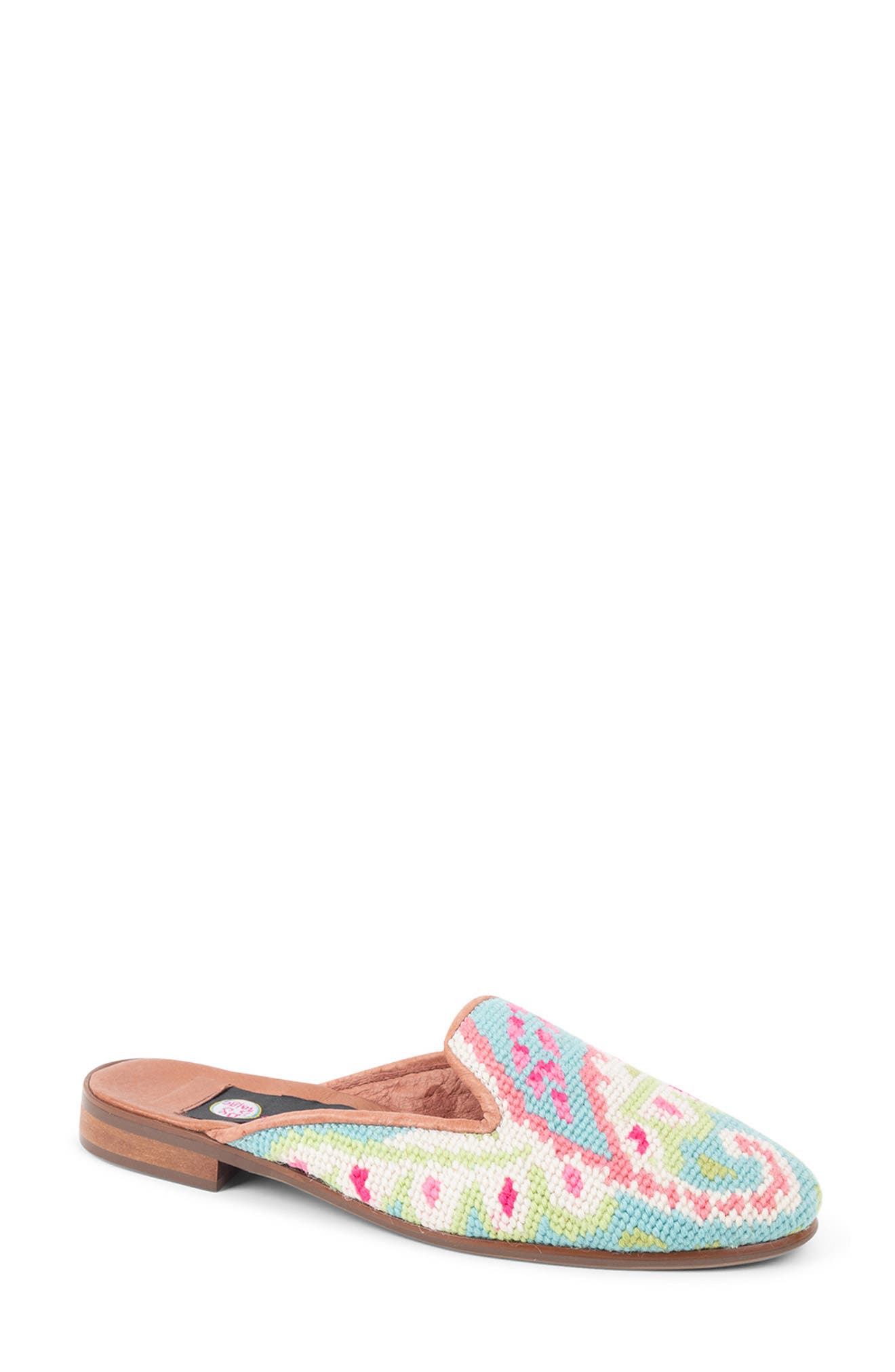 ByPaige Needlepoint Paisley Mule, Main, color, Preppy Paisley
