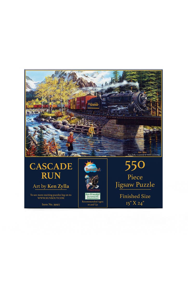 Cascade Run 550 piece Jigsaw Puzzle for Adults, Alternate, color, Multicolor