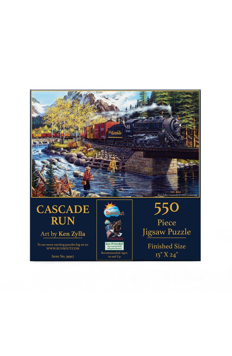 Sunsout Cascade Run 550 piece Jigsaw Puzzle for Adults, Alternate, color, Multicolor