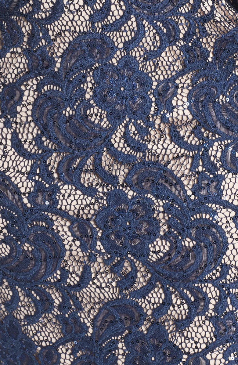 Alex Evenings Sequin Lace Sheath Dress, Alternate, color,