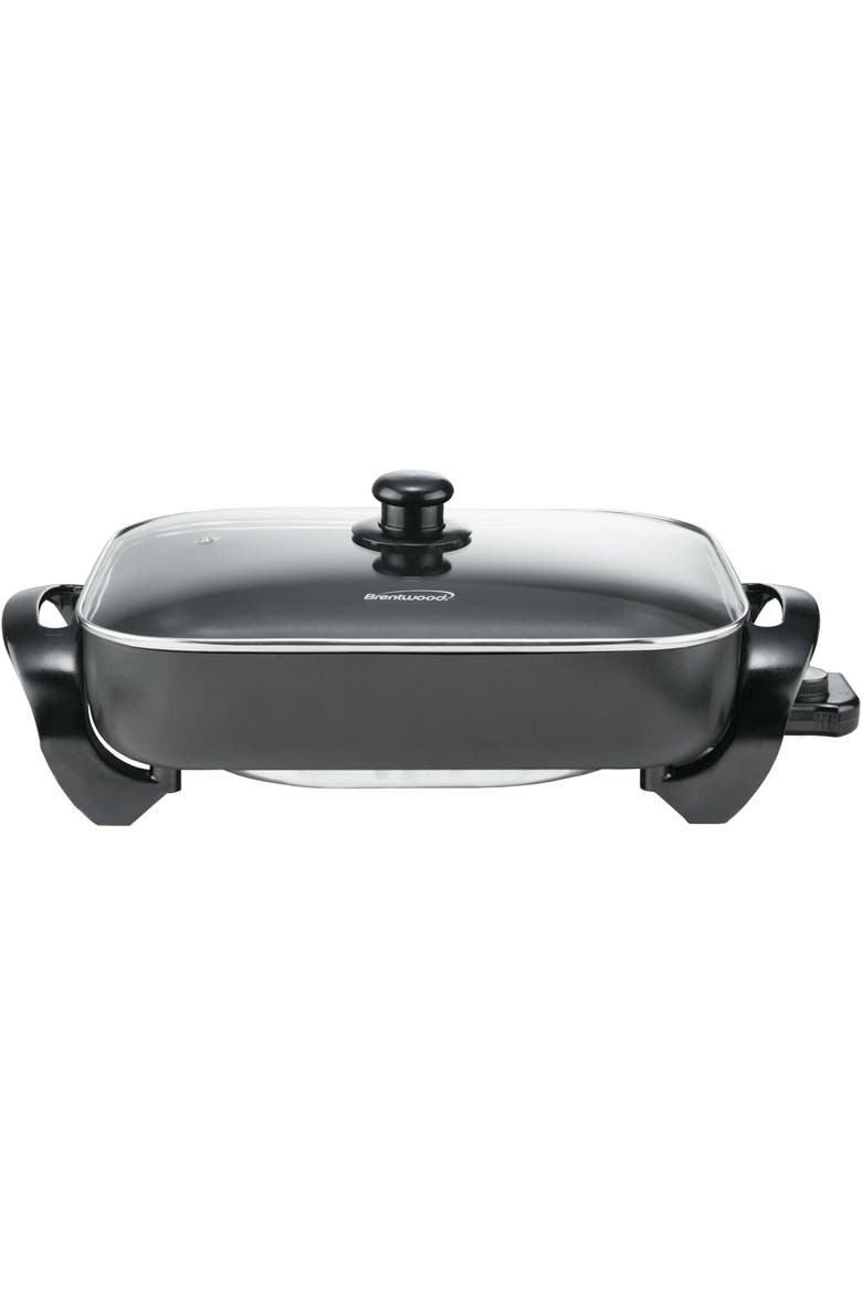 Electric Skillet, Alternate, color, Black