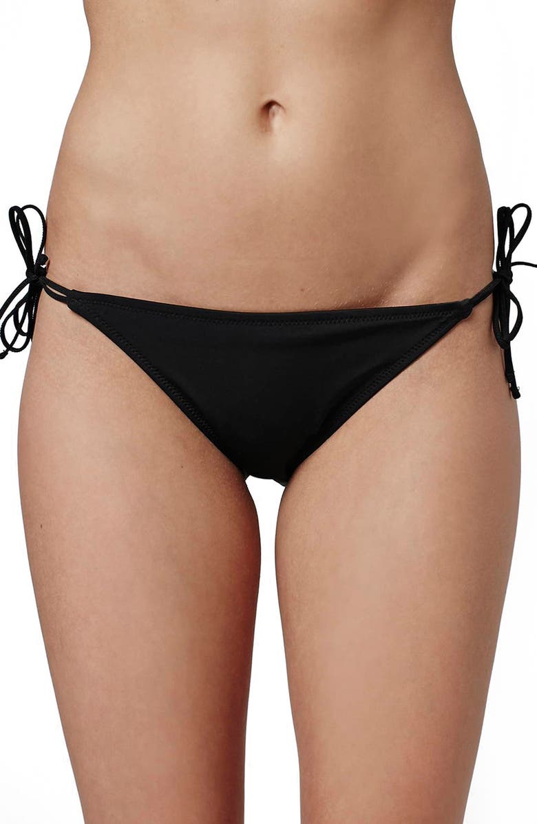 Topshop Slinky Side Tie Bikini Bottoms, Main, color, 
