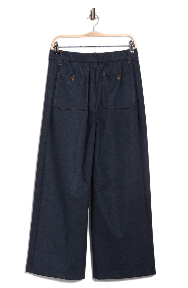 Democracy Ab Pleated Wide Leg Pants, Alternate, color, Indigo