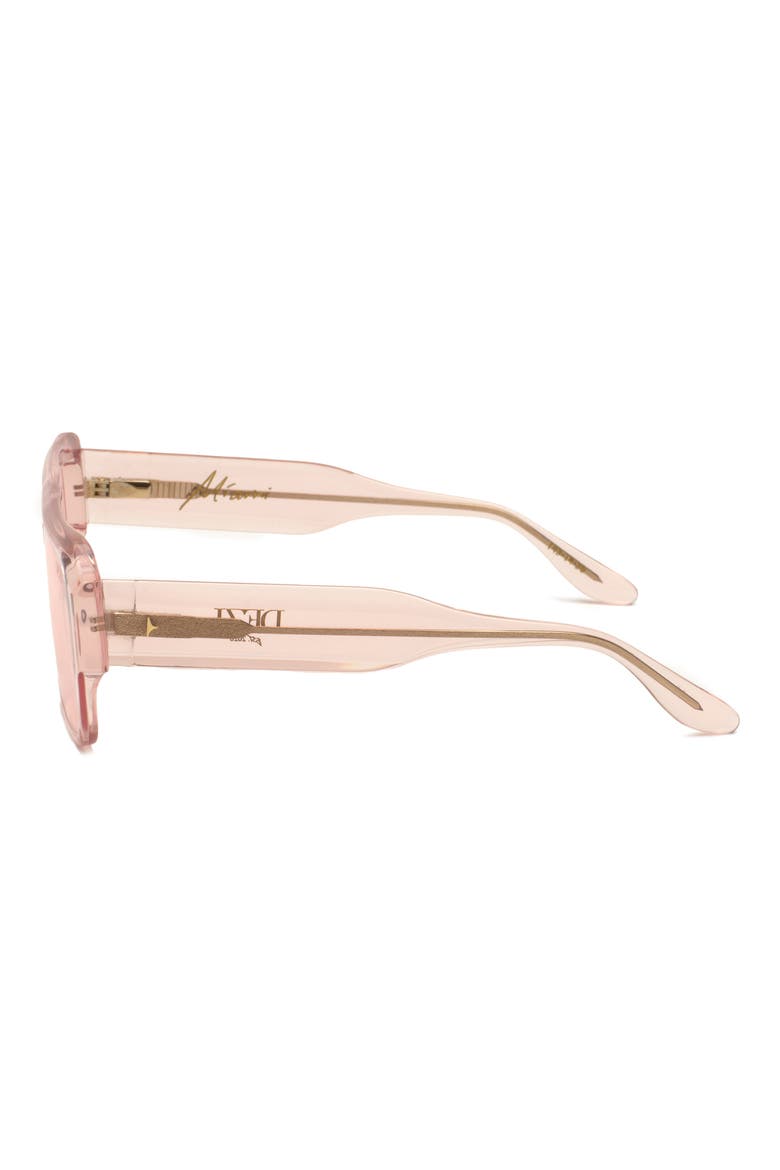 Miami 56mm Flat Top Sunglasses, Alternate, color, CRYSTAL PINK