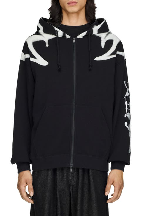 Graphic Cotton French Terry Zip Hoodie