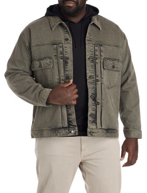 Big & Tall Overdyed Trucker Jacket