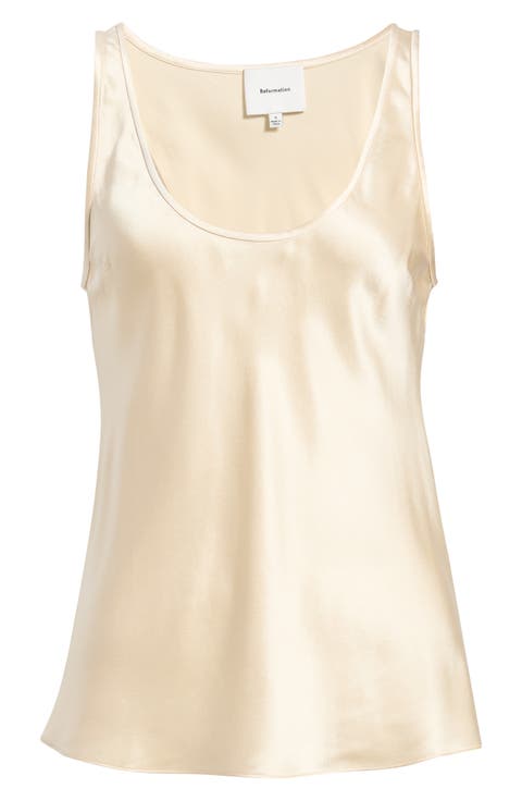 Veya Sleeveless Silk Top