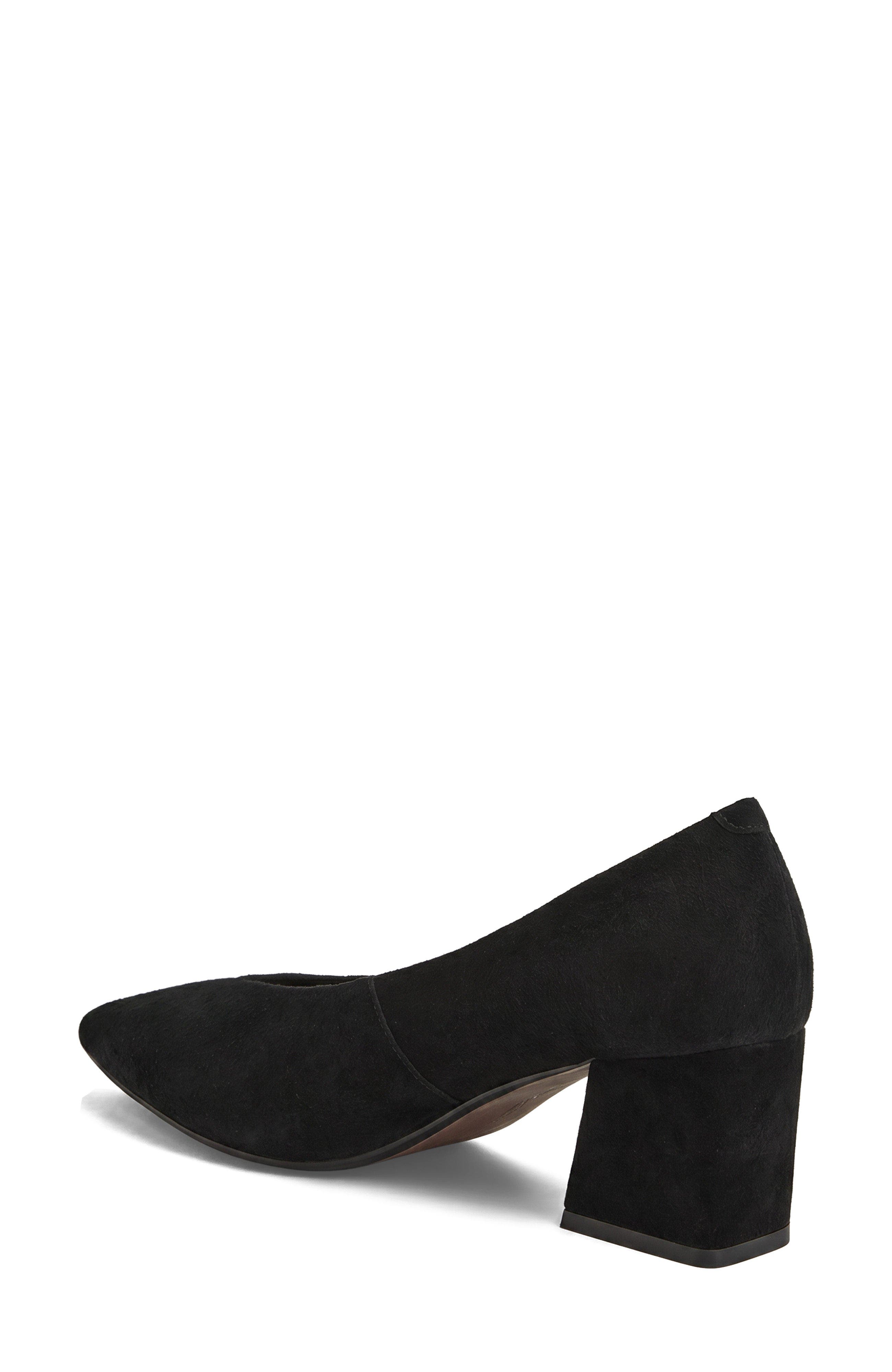 Moriel Block Heel, Alternate, color, Black WR  Suede
