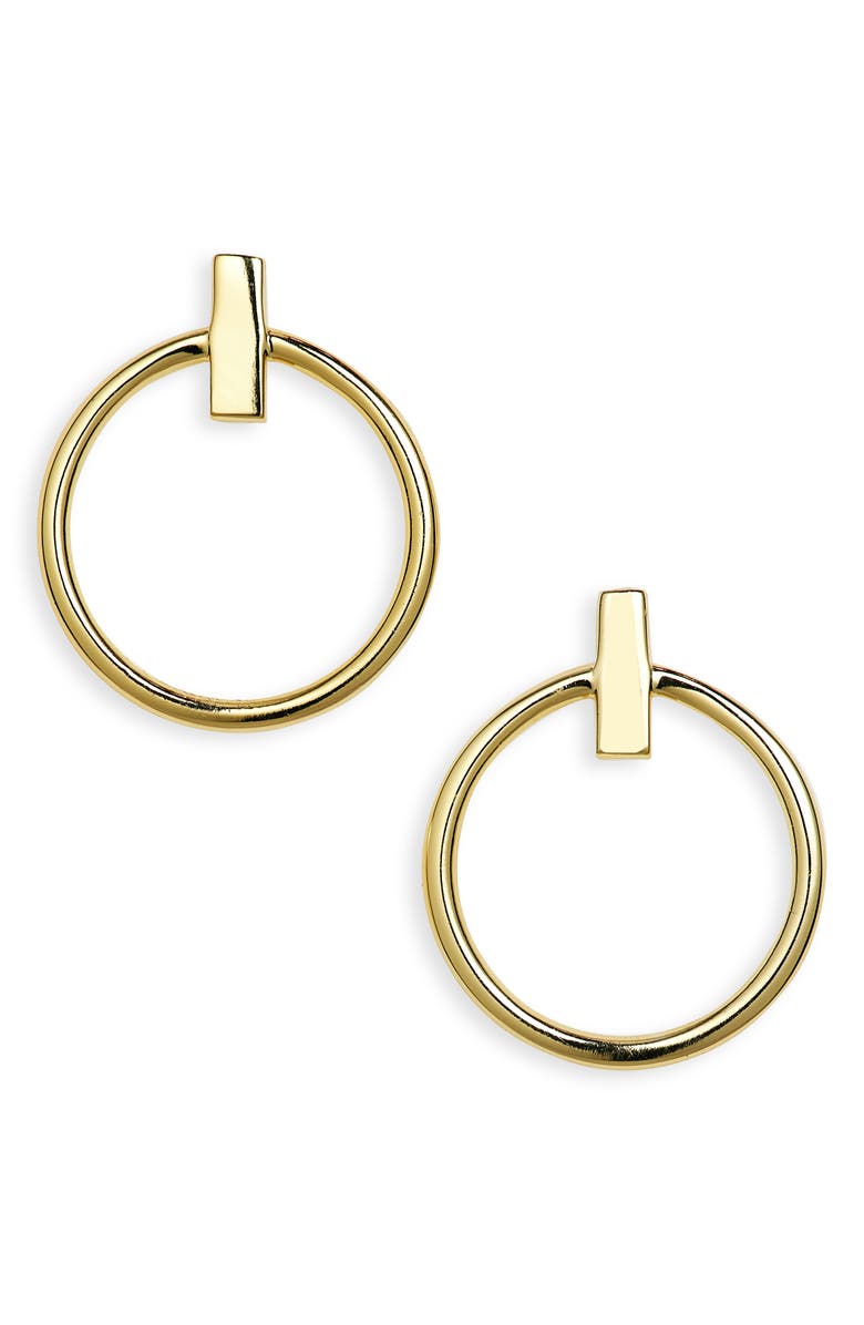 ARGENTO VIVO Doorknocker Drop Earrings, Main, color, Gold