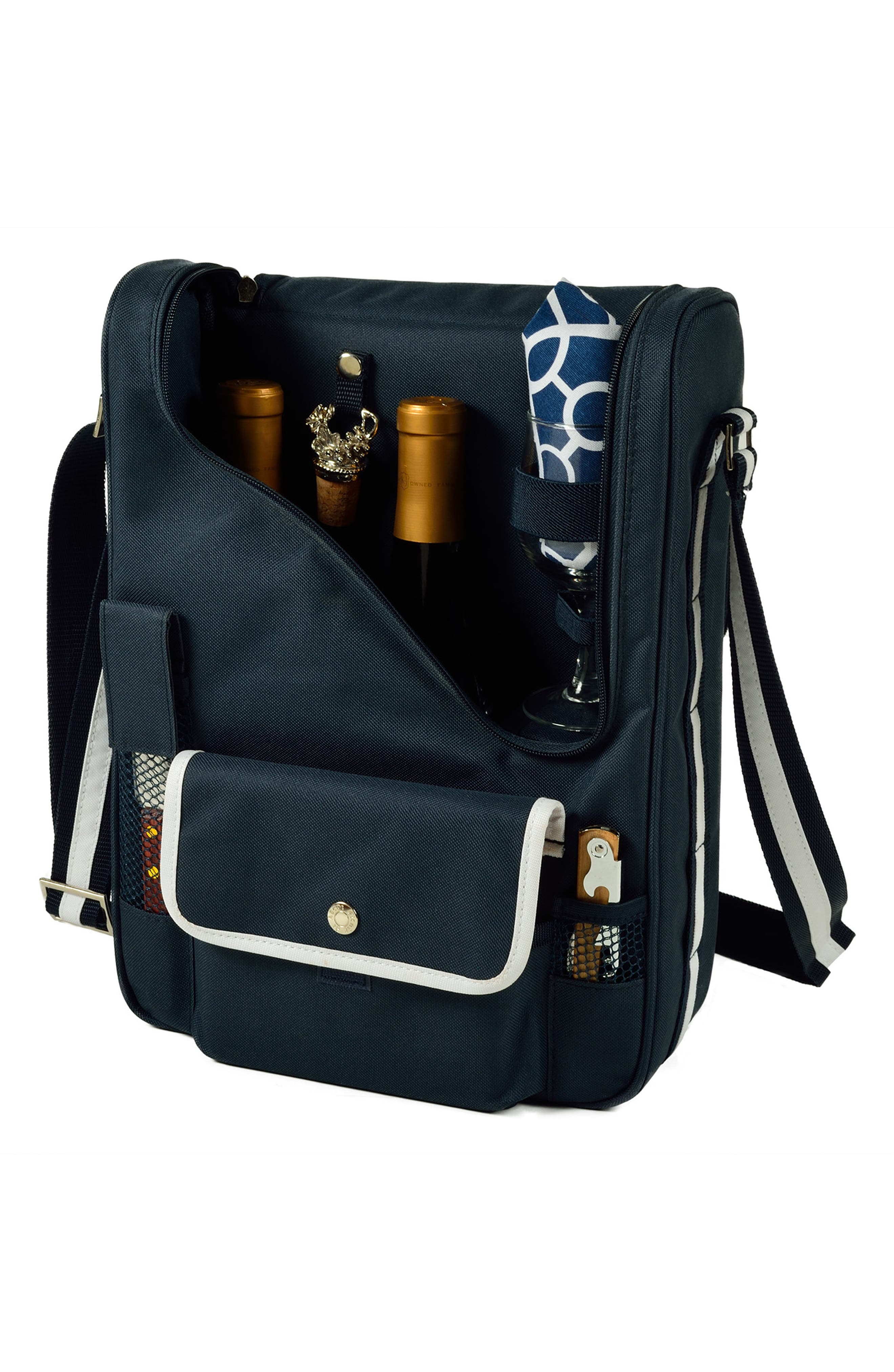 Picnic at Ascot Wine & Cheese Cooler Bag, Alternate, color, 