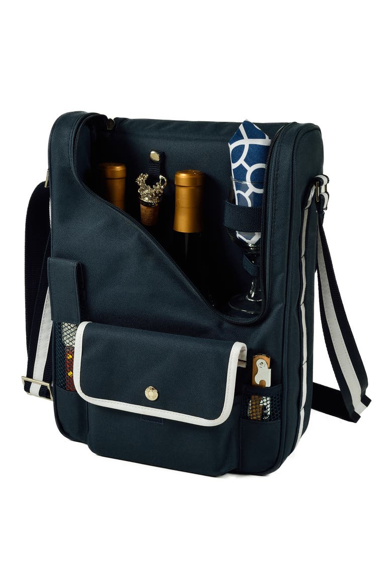 Wine & Cheese Cooler Bag, Alternate, color, NAVY