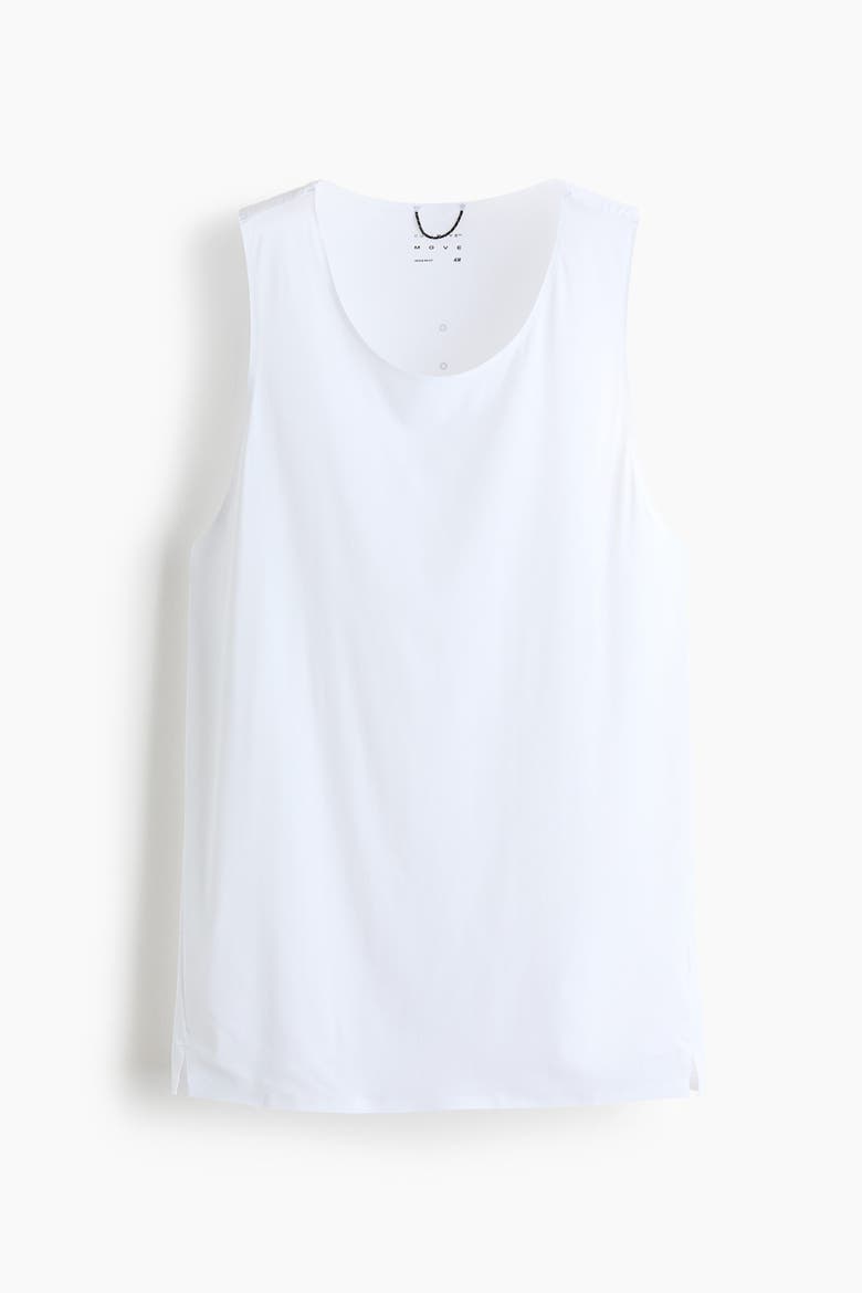 Cooling Lightweight Running Vest Top, Alternate, color, White
