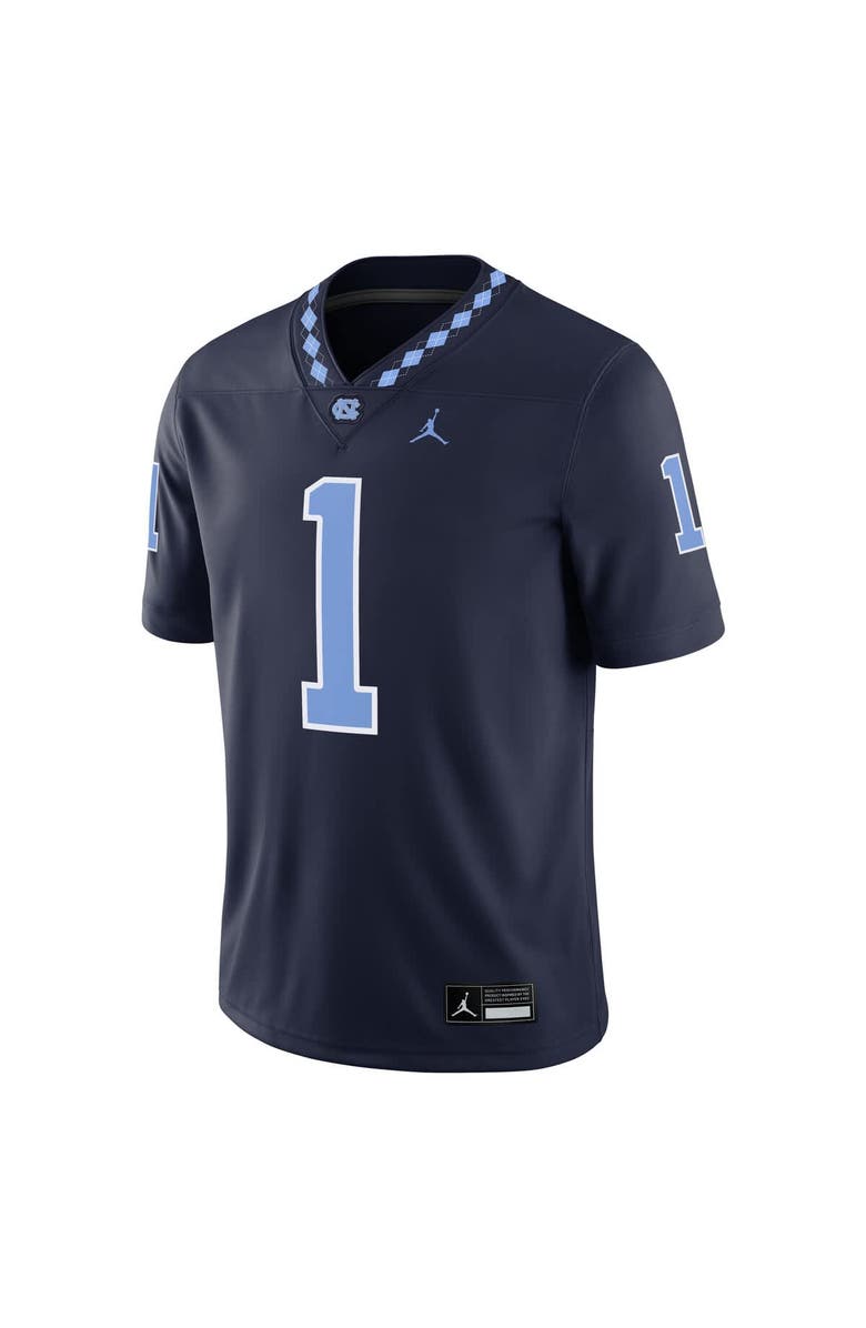 Jordan Brand Men's Jordan Brand #1 Navy North Carolina Tar Heels Alternate Game Jersey, Alternate, color, Navy