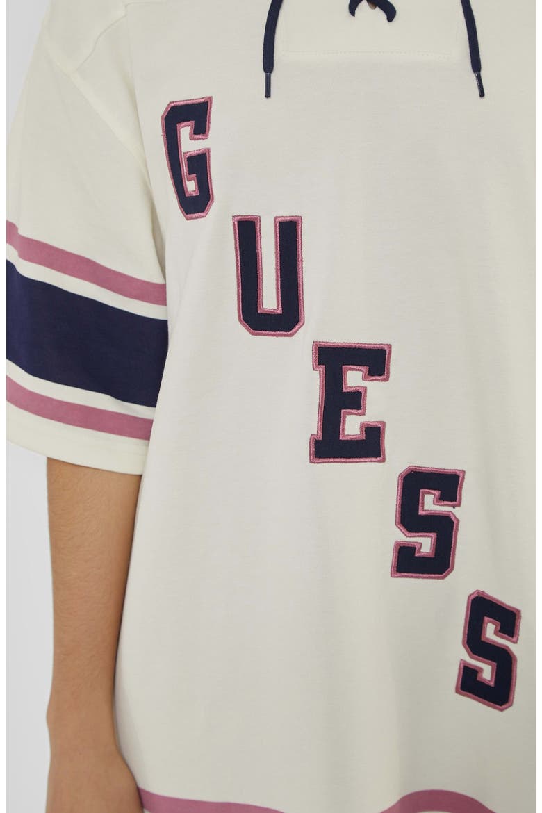 Go Hockey Jersey T-Shirt Dress, Alternate, color, SANDY SHORE MULTI