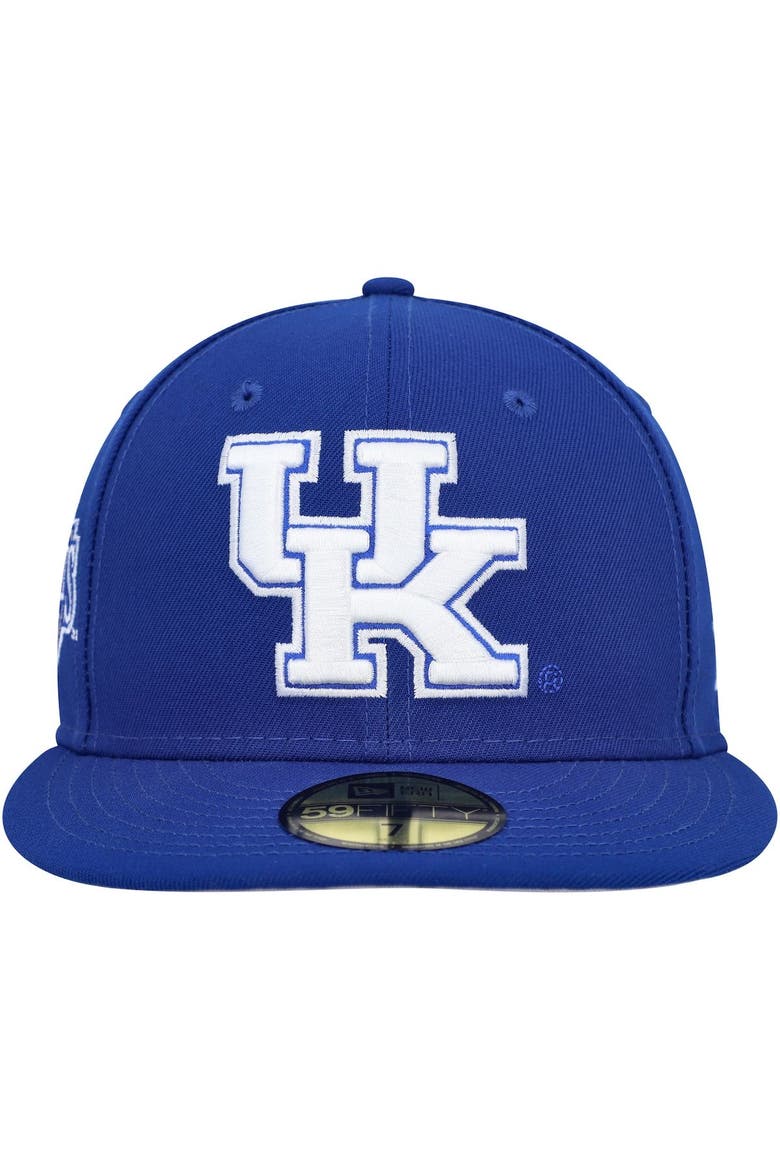 Men's New Era Royal Kentucky Wildcats Patch 59FIFTY Fitted Hat, Alternate, color, Royal
