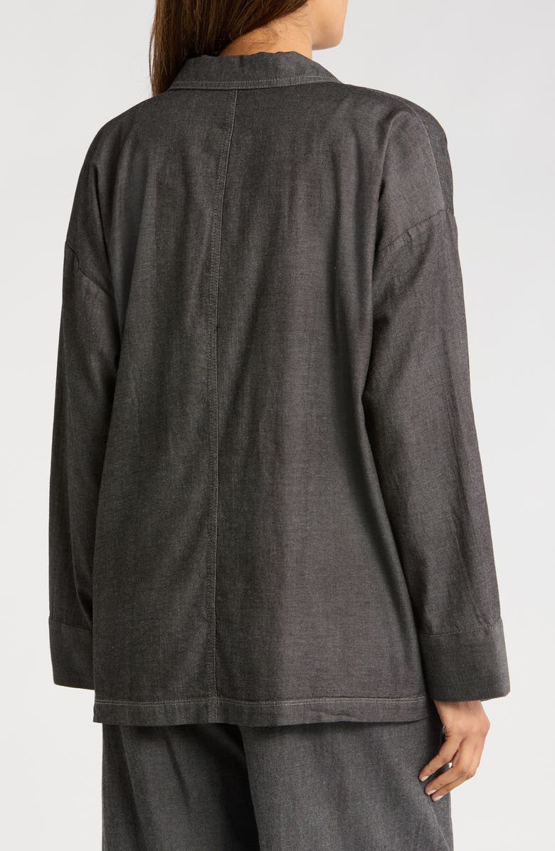 Eileen Fisher Classic Collar Organic Cotton Jacket, Alternate, color,