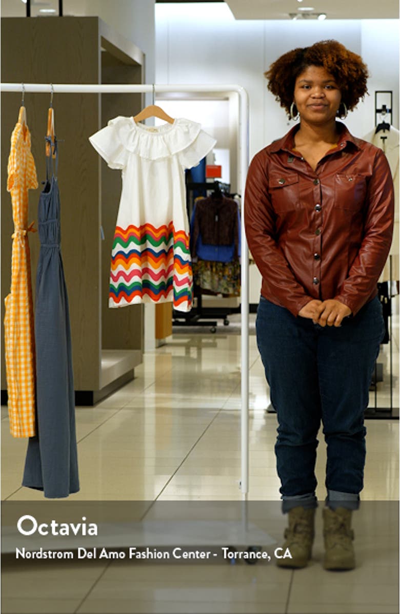 Kids' Print Ruffle Cotton Dress, sales video thumbnail