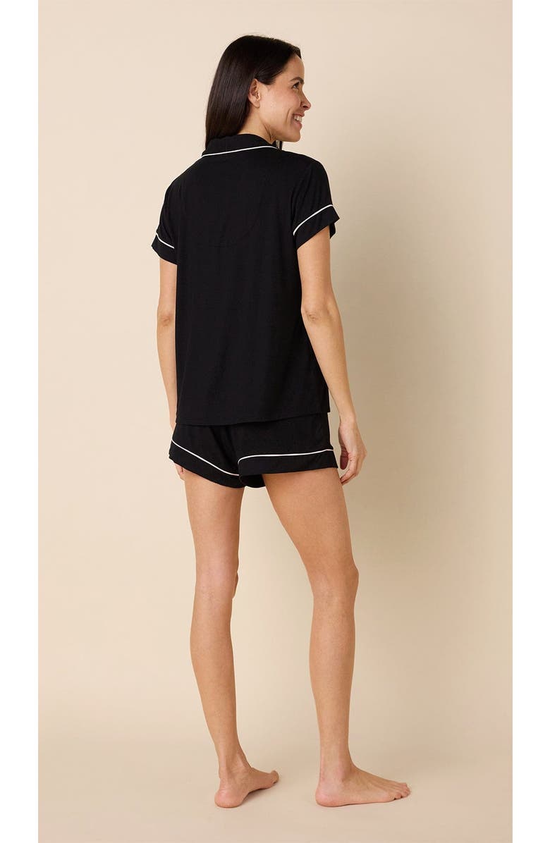 The Cat's Pajamas Pima Knit Short Set, Alternate, color, Midnight