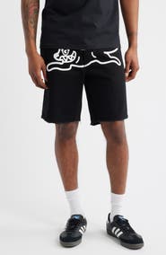 ICECREAM Black Dog Denim Shorts