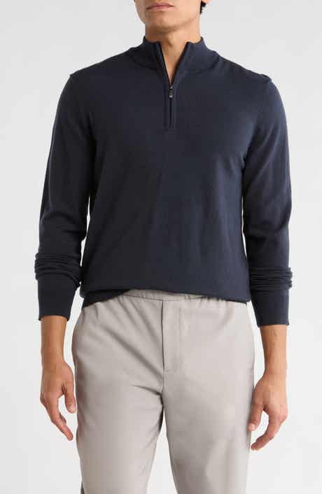 Robert Barakett Daniel Half Zip Pullover Sweater