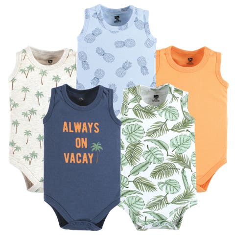 Cotton Tank-Style Bodysuits (Baby)