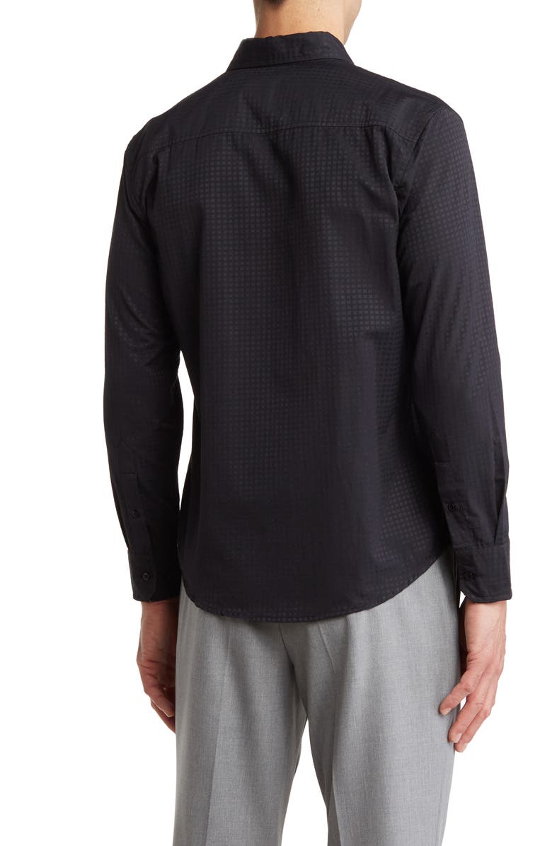 T.R. PREMIUM Dobby Long Sleeve Button-Up Shirt, Alternate, color,