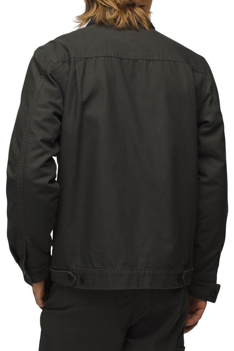 Grover Flannel Lined Canvas Jacket, Alternate, color, DARK IRON