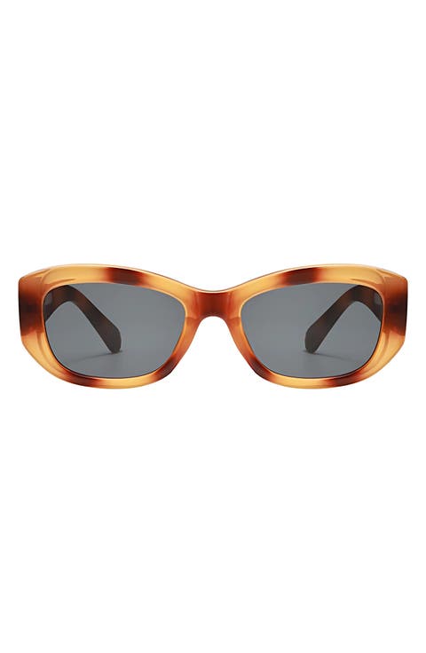 Simone 55mm Polarized Geometric Sunglasses