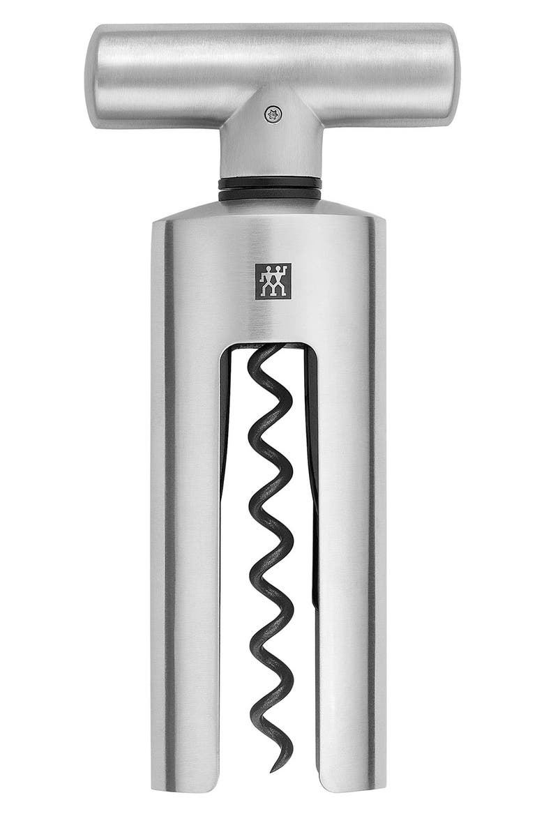 Sommelier Stainless Steel Corkscrew, Main, color, STAINLESS STEEL